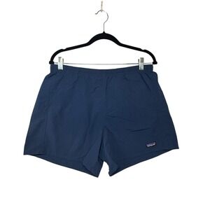 Patagonia Baggies 5 Inch Shorts Mens Large Navy Blue NetPlus Recycled Nylon